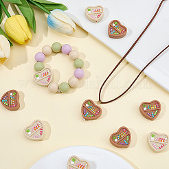 10Pcs 2 Colors Silicone Beads&nbsp;SIL-SP0001-28