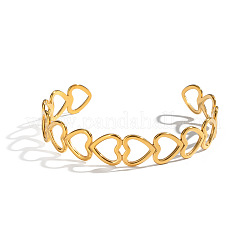 Hollow 304 Stainless Steel Cuff Bangles for Women&nbsp;QQ2164