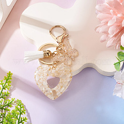 Heart with Butterfly Resin Keychains&nbsp;KEYC-TADJ0001-01D