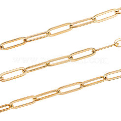304 Stainless Steel Paperclip Chains&nbsp;CHS-CJ0001-02G