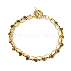Brass Oval Link Chains Bracelets&nbsp;BJEW-MZ00348