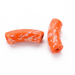 Opaque Spray Painted Acrylic Beads&nbsp;MACR-S372-001F-B09