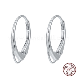 925 Sterling Silver Leverback Hoop Earring Findings&nbsp;STER-M104-02S