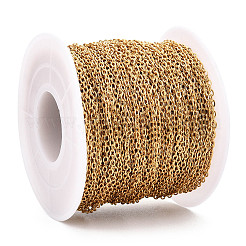 PVD Vacuum Plating 304 Stainless Steel Cable Chains&nbsp;CHS-R002-0.4mm-G