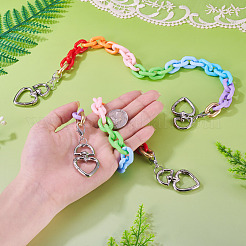 Acrylic Link Chains Bag Extender Chains&nbsp;HJEW-TAC0150