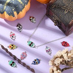 40Pcs 20 Styles Cinco de Mayo Alloy Enamel Connector Charms&nbsp;ENAM-CJ0004-87