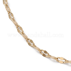 Ion Plating(IP) 304 Stainless Steel Dapped Chain Necklace for Men Women&nbsp;STAS-B039-07G