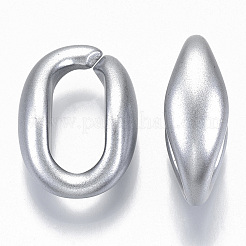 Opaque Spray Painted Acrylic Linking Rings&nbsp;LS-OACR-S021-62A-B02
