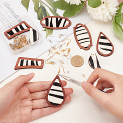 DIY Geometry Dangle Earring Making Kit&nbsp;DIY-OC0009-77