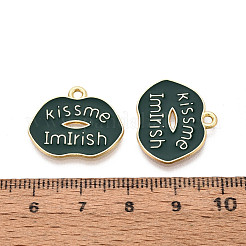 Irish Alloy Enamel Pendants&nbsp;ENAM-T023-03B