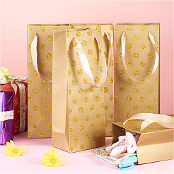 Paper Wave Point Glitter Powder Carry Storage Tote Bags&nbsp;ABAG-TAC0035-15C