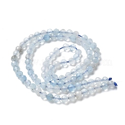 Natural Aquamarine Beads Strands&nbsp;G-F509-02-4mm