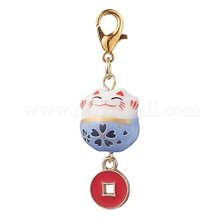 6Pcs Handmade Porcelain Pendant Decorations&nbsp;HJEW-JM04722