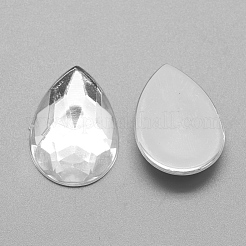 Acrylic Rhinestone Flat Back Cabochons&nbsp;GACR-Q010-10x14-16