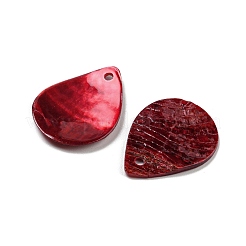 Spray Painted Natural Akoya Shell Pendants&nbsp;BSHE-G034-12A