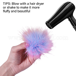 Faux Fox Fur Soft Pompom Ball&nbsp;DIY-WH0888-607A-13