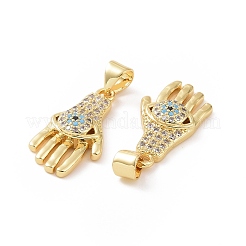 Brass Micro Pave Cubic Zirconia Pendants&nbsp;LS-ZIRC-P106-05G