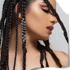 6Pcs 3 Styles Alloy Hair Coil Cuffs&nbsp;OHAR-SC0001-11B