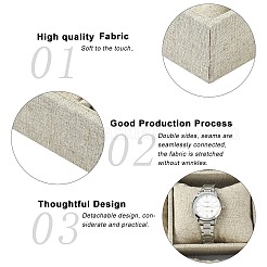 Imitation Burlap Jewelry Bracelet Displays&nbsp;BDIS-G002-04