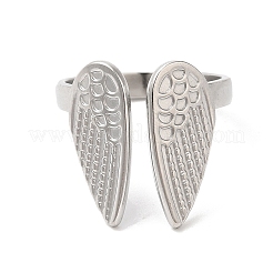 Non-Tarnish 304 Stainless Steel Cuff Finger Rings&nbsp;RJEW-L107-013P