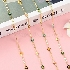 3M Brass Enamel Link Chains&nbsp;CHC-YW0001-08