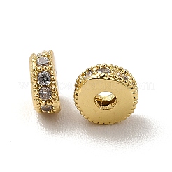 Rack Plating Brass Micro Pave Cubic Zirconia Beads&nbsp;KK-C010-14