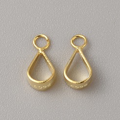 925 Sterling Silver Tube Bails&nbsp;STER-WH0013-03A-G