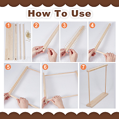 2Pcs Wood Necklace Organizer Display Stands&nbsp;NDIS-WH0016-15B-02