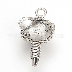 Tibetan Style Alloy Pendants&nbsp;TIBEP-Q064-169AS-NR