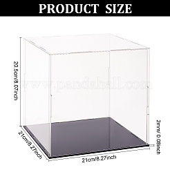 Transparent Plastic Minifigure Display Cases&nbsp;ODIS-WH0029-72B