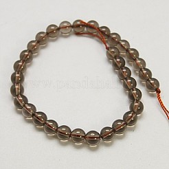 Natural Smoky Quartz Beads Strands&nbsp;G-C175-4mm-1
