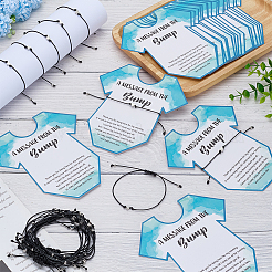 24Pcs Word Printed Paper Bracelet Display Cards&nbsp;BJEW-FG0001-05A