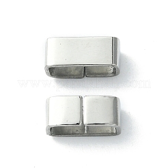 Non-Tarnish 201 Stainless Steel Slide Charms/Slider Beads&nbsp;STAS-C016-08A-P-1