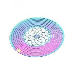 201 Stainless Steel 3D Rotating Hanging Wind Spinner&nbsp;STAS-T064-92