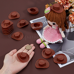30Pcs Plastic Mini Western Cowboy Cowgirl Hat&nbsp;FIND-PH0027-72