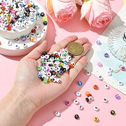 1400Pcs 7 Styles Opaque & Transparent Acrylic Beads&nbsp;MACR-YW0003-34