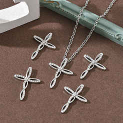 SHEGRACE Brass Clear Cubic Zirconia Pendants&nbsp;XGRQ3K388-566P