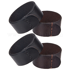 2Sets 2 Colors PU Leather Waist Belt Keeper Rings&nbsp;FIND-GF0009-20A