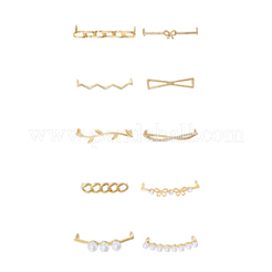 20Pcs 10 Styles Alloy Shoelace Buckle&nbsp;FIND-GL0001-75