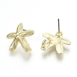Rack Plating Alloy Stud Earring Findings&nbsp;PALLOY-N155-63-NR
