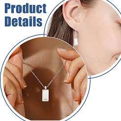 4Pcs 304 Stainless Steel Pendants&nbsp;STAS-CO0001-01P