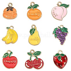 45Pcs 9 Styles Alloy Enamel Pendants&nbsp;ENAM-CJ0003-05
