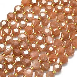 Natural Peach Moonstone Beads Strands&nbsp;G-C116-A10-02