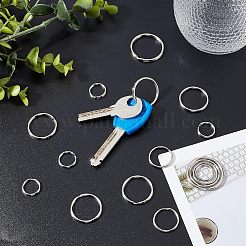80Pcs 4 Style Iron Split Key Rings&nbsp;IFIN-NB0001-47