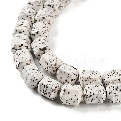 Imitation Bodhi Glazed Porcelain Beads Strands&nbsp;PORC-H011-03