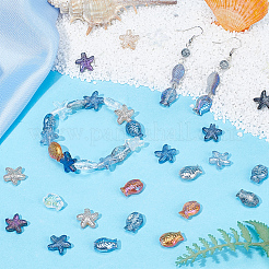 120Pcs 12 Style Electroplate Glass Beads&nbsp;EGLA-SC0001-19