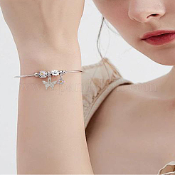 4Pcs 2 Colors Long-Lasting Plated Brass Micro Pave Cubic Zirconia Charms&nbsp;ZIRC-LP0001-61