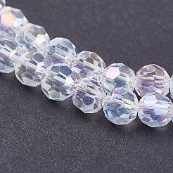 Electroplate Glass Beads Strands&nbsp;EGLA-F120-AB-A09