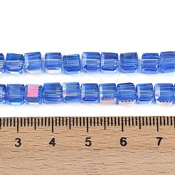 Electroplate Transparent Glass Beads Strands&nbsp;EGLA-B011-07A-AB03