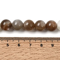 Natural Multi-Moonstone Beads Strands&nbsp;G-J157-10mm-01